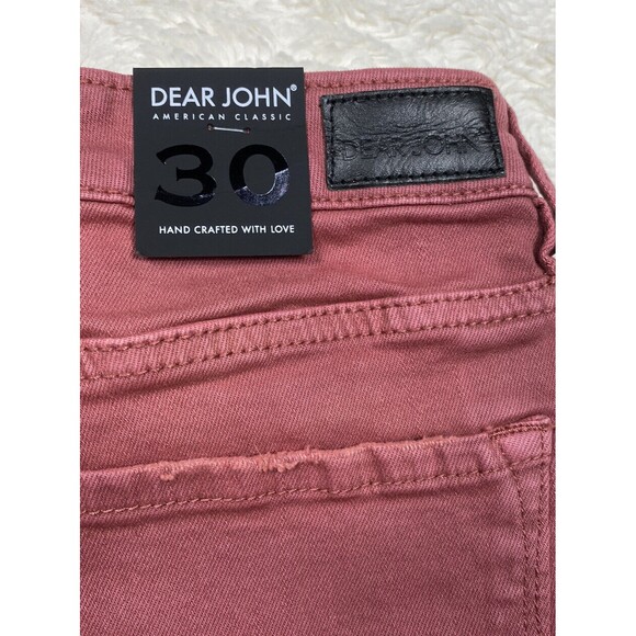 DEAR JOHN Size 30/32 High Waist Skinny Raw Chewed Hem Jeans in GINGER  nwt - Picture 7 of 8